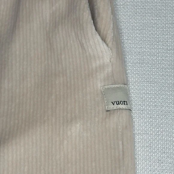 NWT Vuori Haven Pants Ribbed Wideleg Lightweight Soft Suede Women’s Size M Cream - Picture 8 of 15